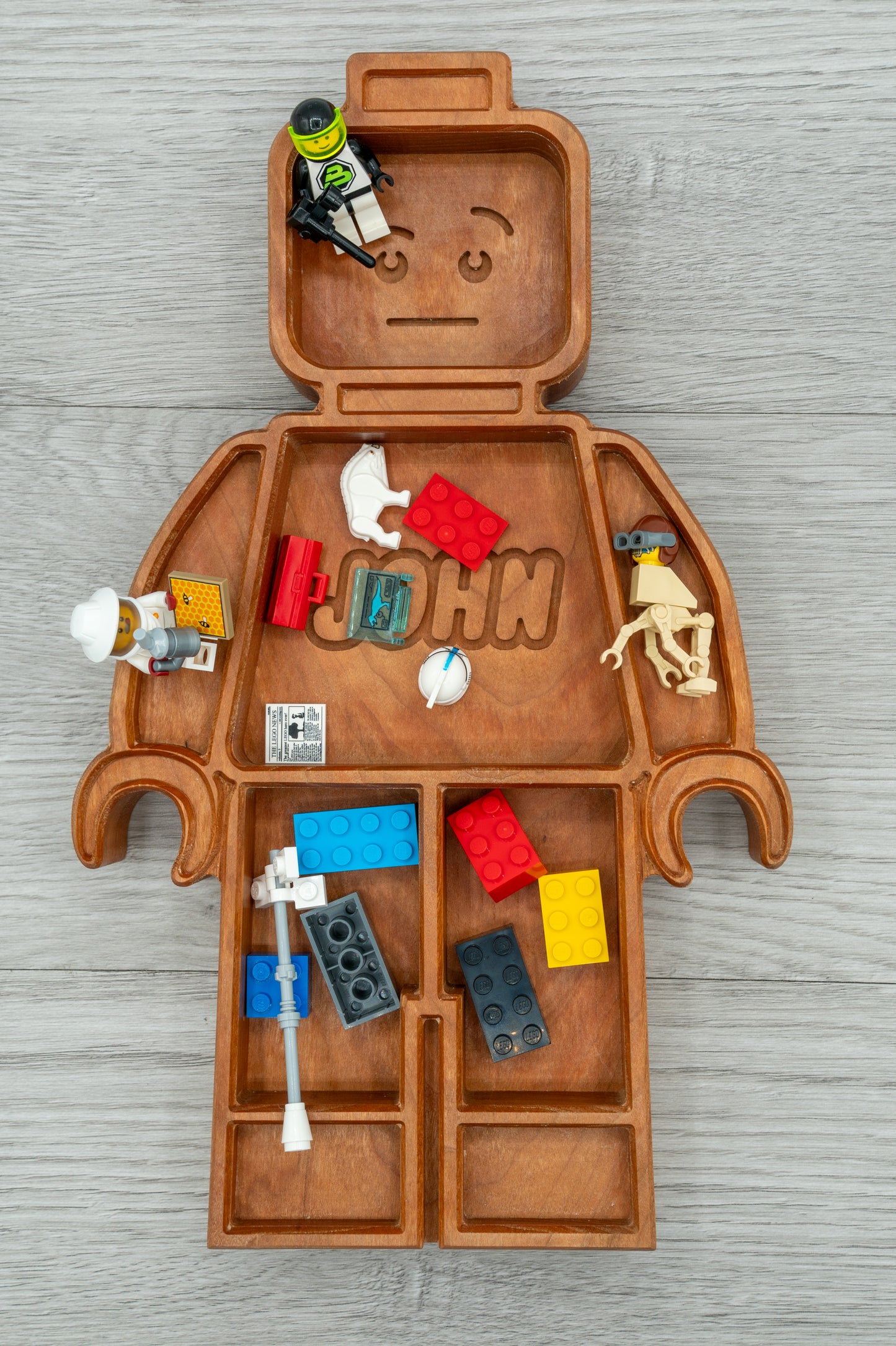 Brick Man Catchall Tray | For Storage or Sorting | Unique Gift | One-of-a-kind and Serial Numbered
