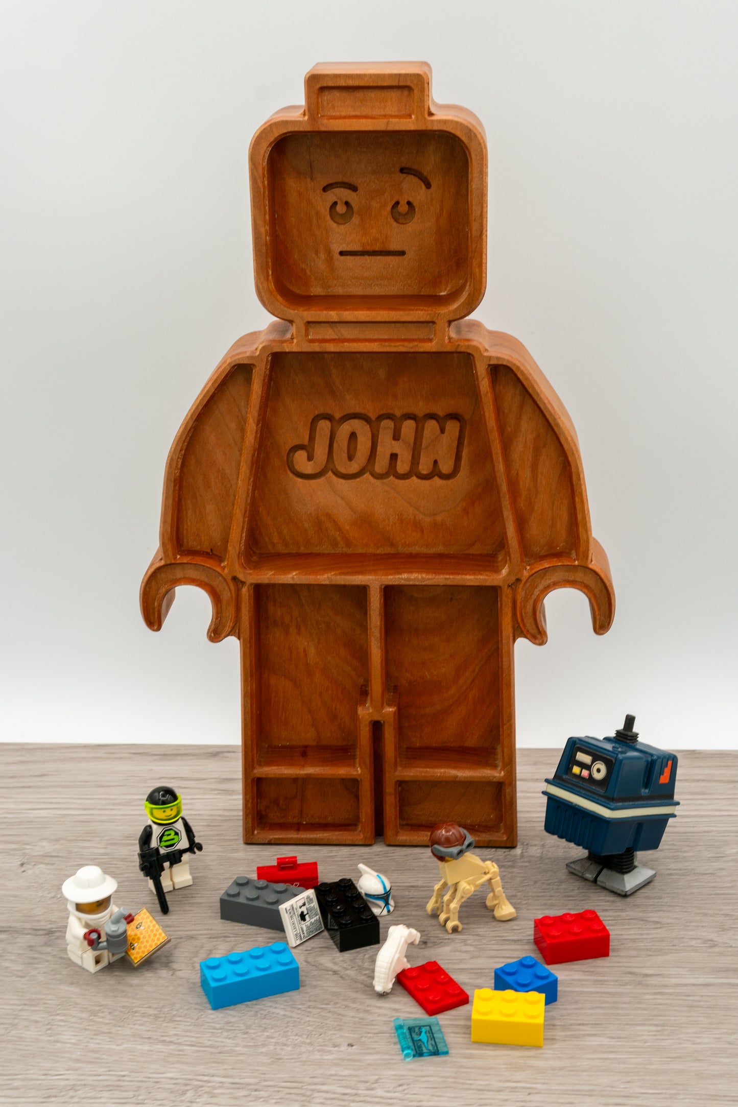 Brick Man Catchall Tray | For Storage or Sorting | Unique Gift | One-of-a-kind and Serial Numbered
