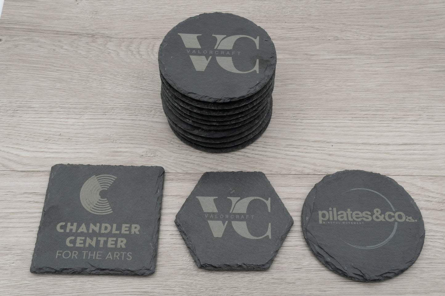 Slate Coasters | Bulk (25 to 200) | Custom Engraved | Engrave a Business Logo, Your Favorite Picture, or a Special Message!