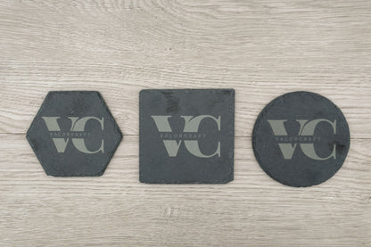 Slate Coasters | Bulk (25 to 200) | Custom Engraved | Engrave a Business Logo, Your Favorite Picture, or a Special Message!