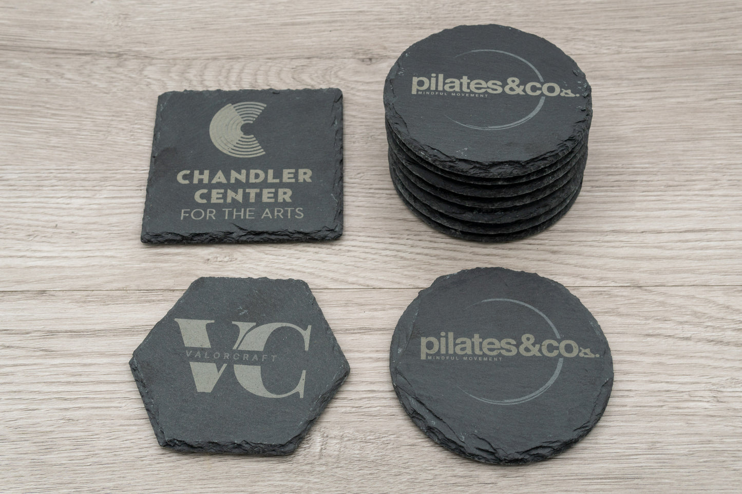 Slate Coasters | Bulk (25 to 200) | Custom Engraved | Engrave a Business Logo, Your Favorite Picture, or a Special Message!