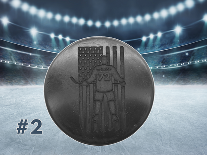 Hockey Pucks, Custom Engraved | Team Set (22 pucks) | Personalized with Team Logo on one side; Name & Roster Number on the other